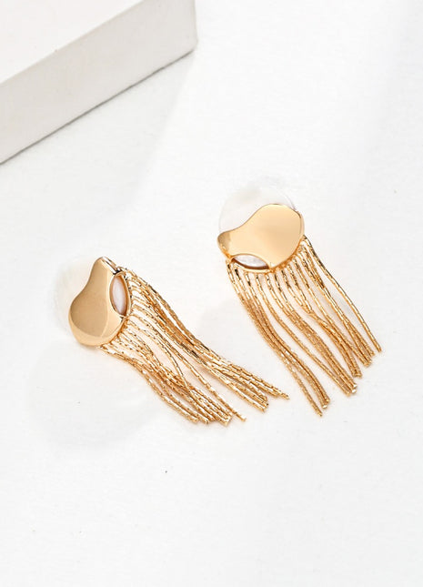 Sterling silver shell earrings E01059