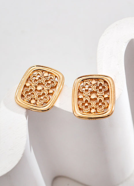 New Chinese Window Grille Earrings E01162