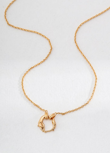 Silver minimalist necklace D0504-2