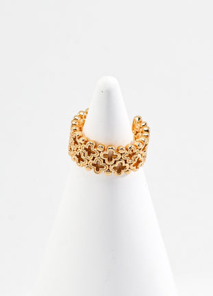 Pure silver Chinese ring J0251