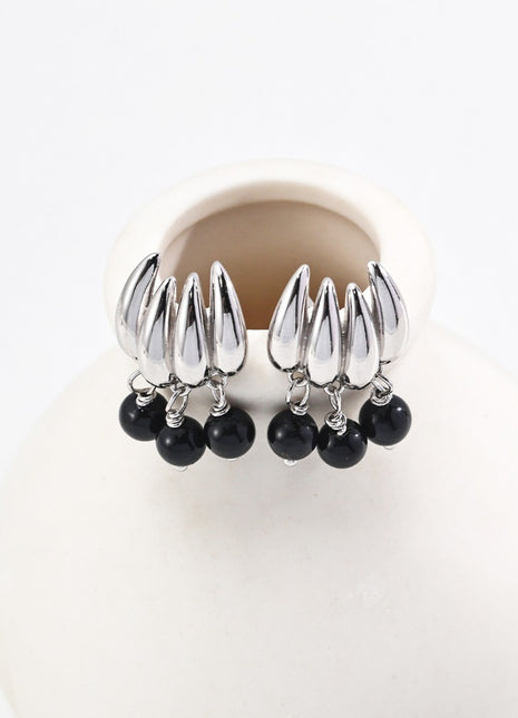 Sterling silver agate earrings E01153