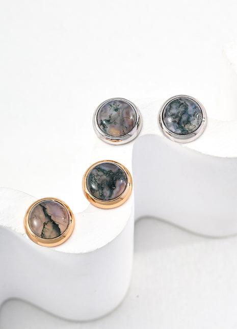 Agate and Silver Ring J0256
