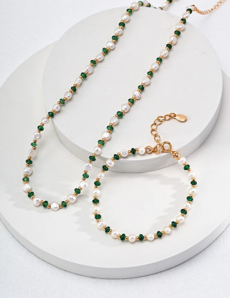 Pearl Emerald Bracelet SL0134-2