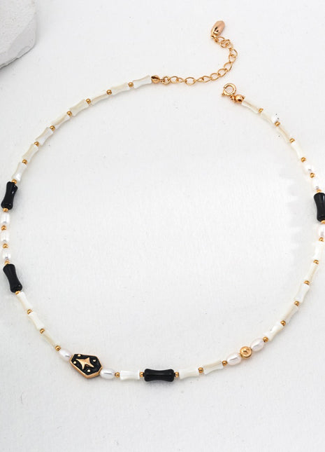 Sterling silver enamel necklace D0519-2
