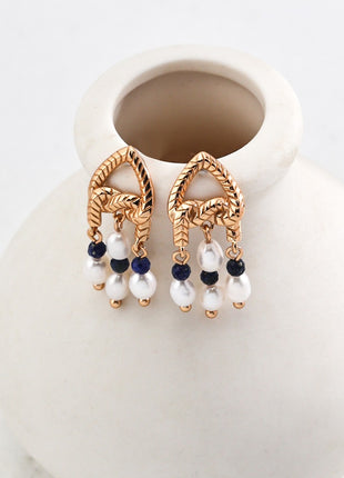 Sterling Silver Pearl Earrings E01125-2