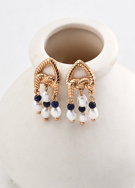 Sterling Silver Pearl Earrings E01125-2