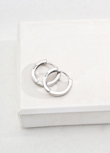 Pure silver earrings e01196