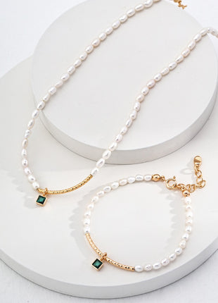Sterling silver pearl bracelet SL0129