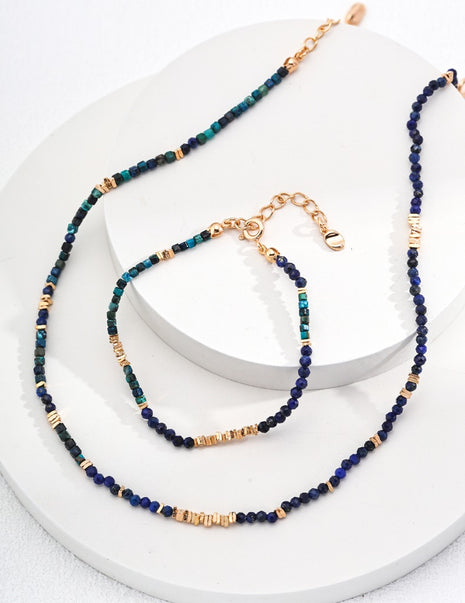 Sterling silver lapis lazuli bracelet SL0145-2