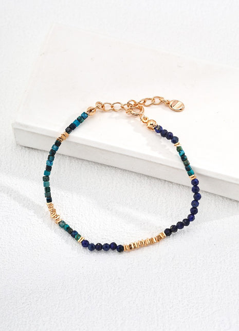 Sterling silver lapis lazuli bracelet SL0145-2
