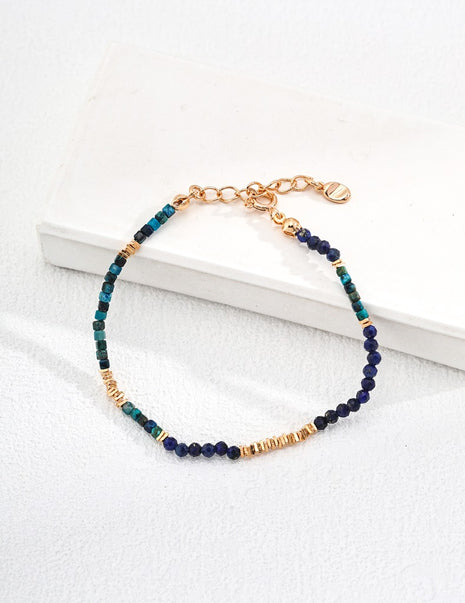 Sterling silver lapis lazuli bracelet SL0145-2