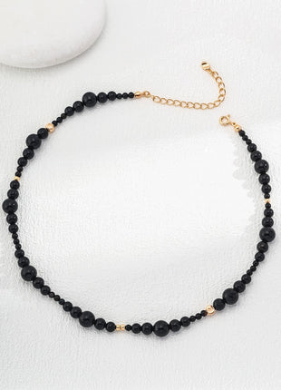 Sterling silver black agate bracelet SL0146-2