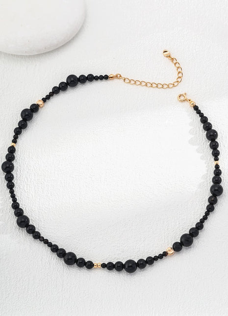 Sterling silver black agate bracelet SL0146-2