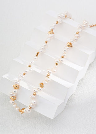 Natural pearl necklace D0409-4