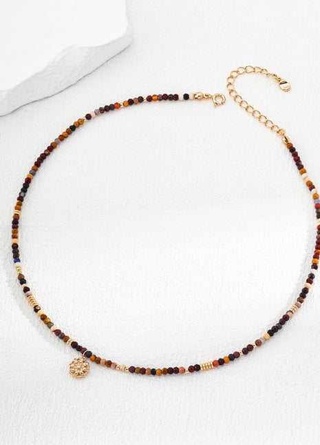 Pure silver topaz necklace D0516-2