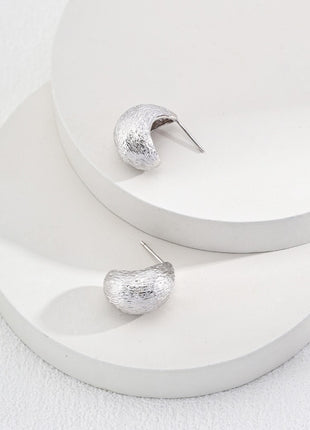 Pure silver earrings E01192