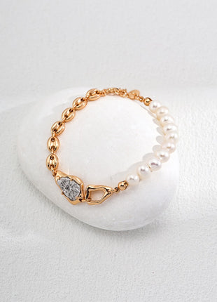 Sterling silver pearl bracelet SL0127-2