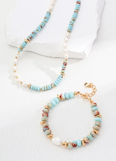 Sterling silver pearl necklace D0544-2