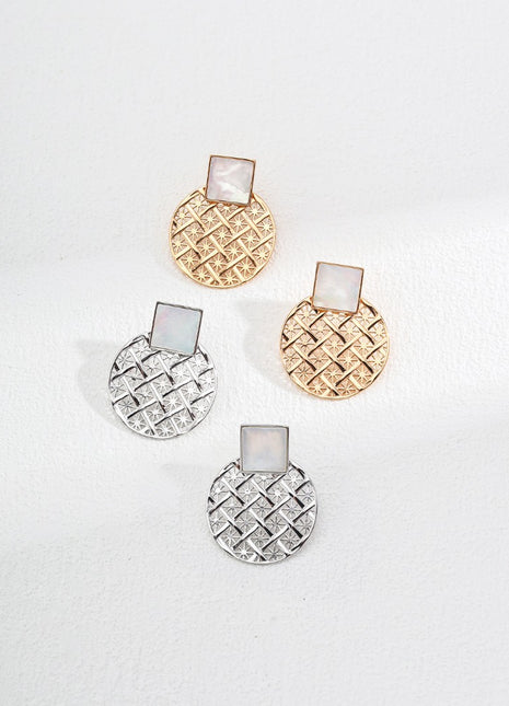 Sterling silver vintage earrings E01197