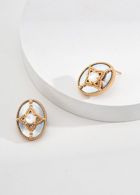 Sterling silver vintage earrings E01140-2