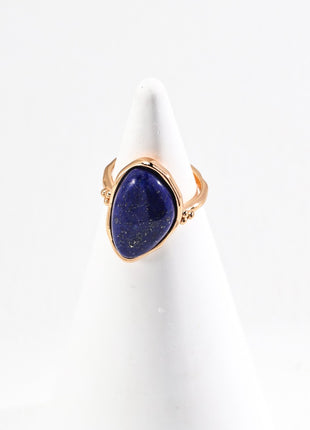 925 Silver Lapis Ring J0261-2