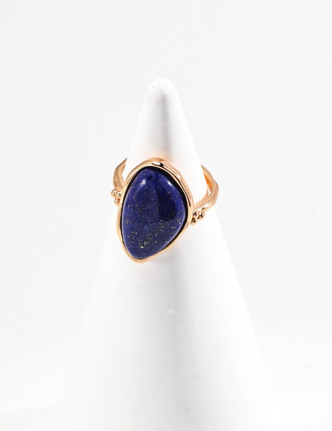 925 Silver Lapis Ring J0261-2