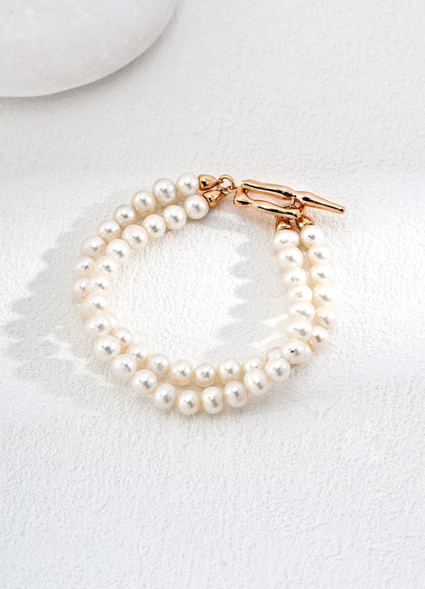 S925 silver pearl bracelet sl0144-2