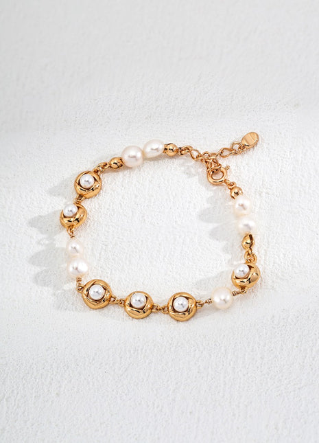 S925 Silver Pearl Bracelet SL0128