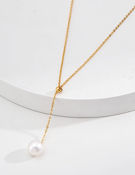Fashionable K Gold Pearl Necklace kd0002