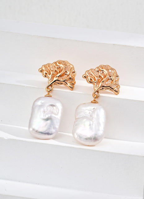 S925 Silver Pearl Earrings E0969-2