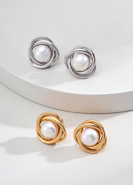 S925 Silver Natural Pearl Earrings E01165