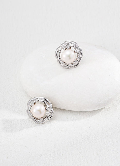 S925 Silver Pearl Earrings E01170