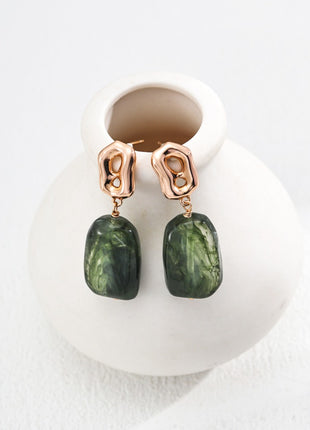 S925 Imitation Amber Earrings E01236-2