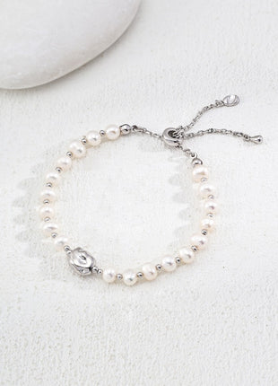 S925 Silver Pearl Bracelet SL0166
