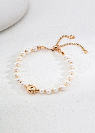 S925 Silver Pearl Bracelet SL0166