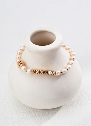 S925 Sterling Silver Pearl Bracelet SL0167