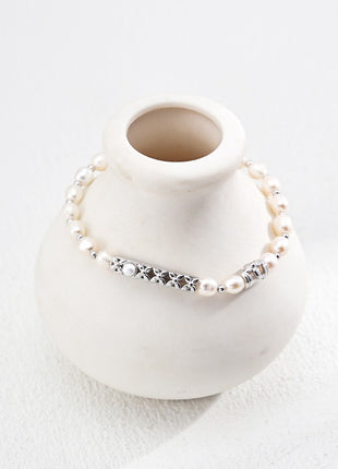S925 Sterling Silver Pearl Bracelet SL0167
