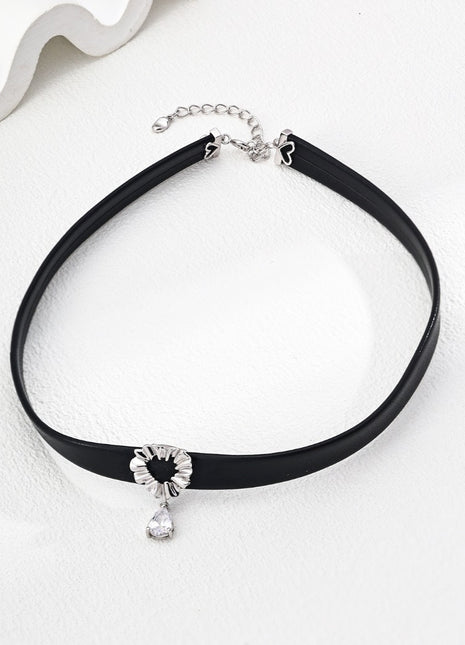 S925 Silver Zircon Necklace D0585