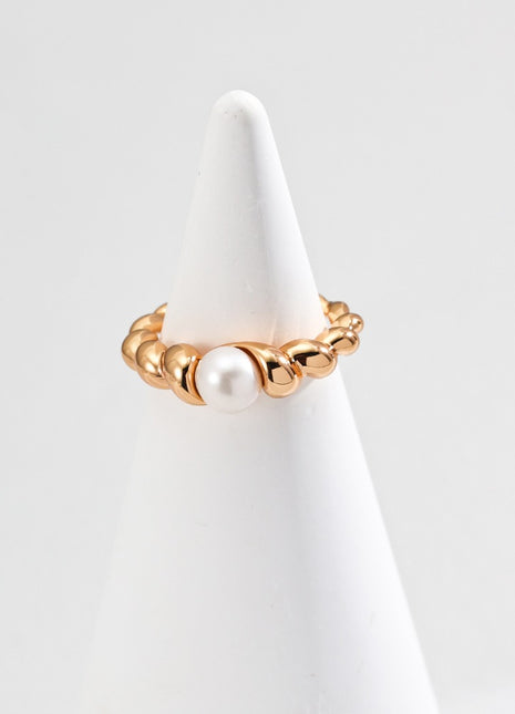 S925 Silver Pearl Ring J0270