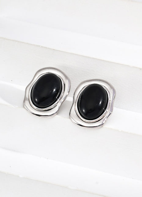 S925 Silver Agate Earrings E01243