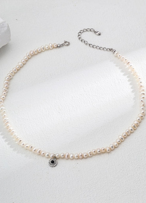S925 Silver Pearl and Agate Bracelet SL0169