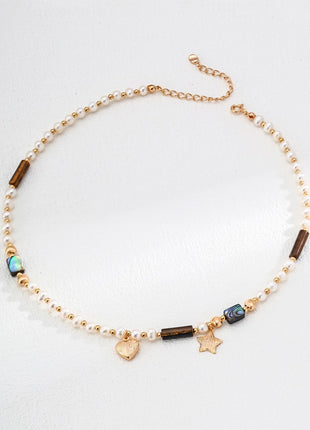 S925 Silver Pearl Necklace D0591-2