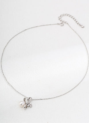 S925 Silver Pearl Pendant D0596
