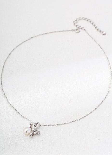 S925 Silver Pearl Pendant D0596
