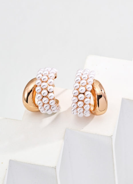 S925 Silver Imitation Pearl Earrings E01248