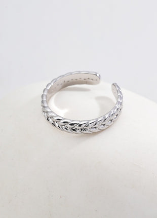 S925 Silver Simple Ring J0273