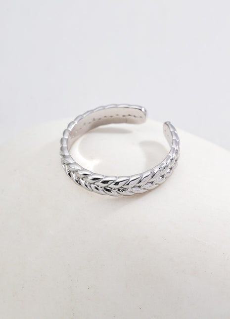 S925 Silver Simple Ring J0273