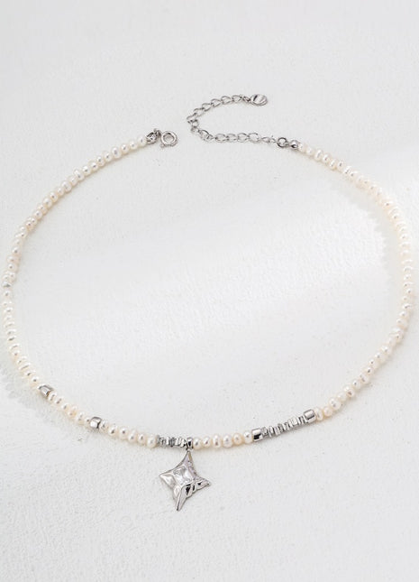 S925 Silver Pearl Zircon Pendant D0593