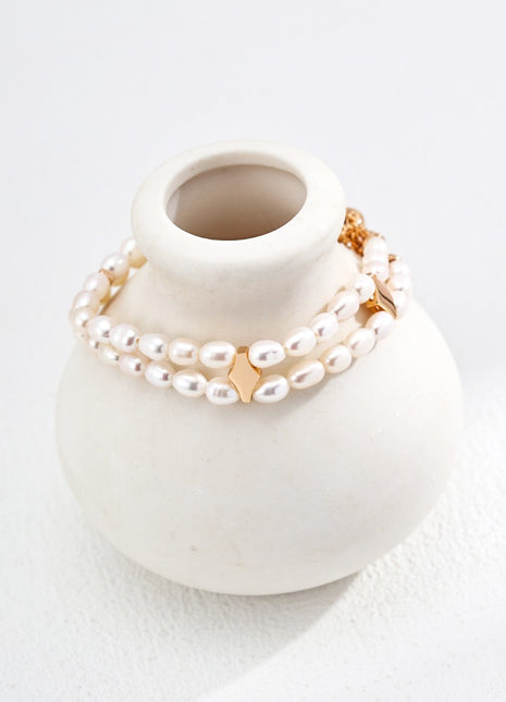 S925 Silver Pearl Bracelet SL0165