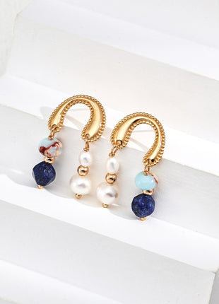 S925 Silver Pearl Earrings E01251-2